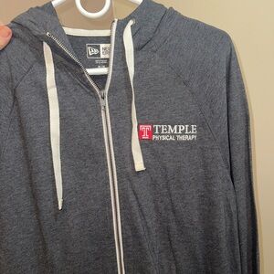 NWOT TEMPLE UNIVERSITY PHYSICAL THERAPY Zip Up HOODIE